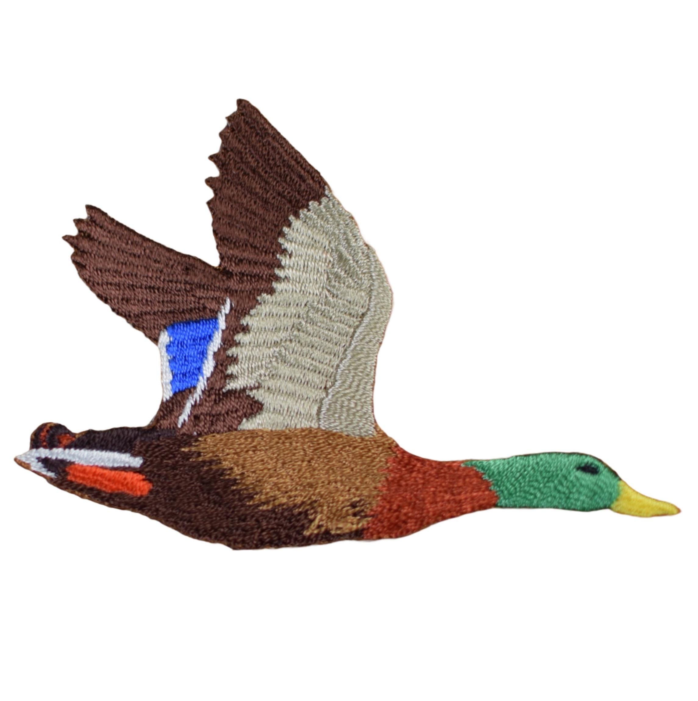 Aa22★Vogel Stockente Ente Aufnäher Bügelbild Patch Applikation Neu 8,5 X 5,8 Cm
