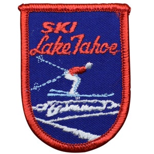 Vintage Lake Tahoe Patch - California, Nevada, Snow Ski Badge 3&quot; (Sew on)
