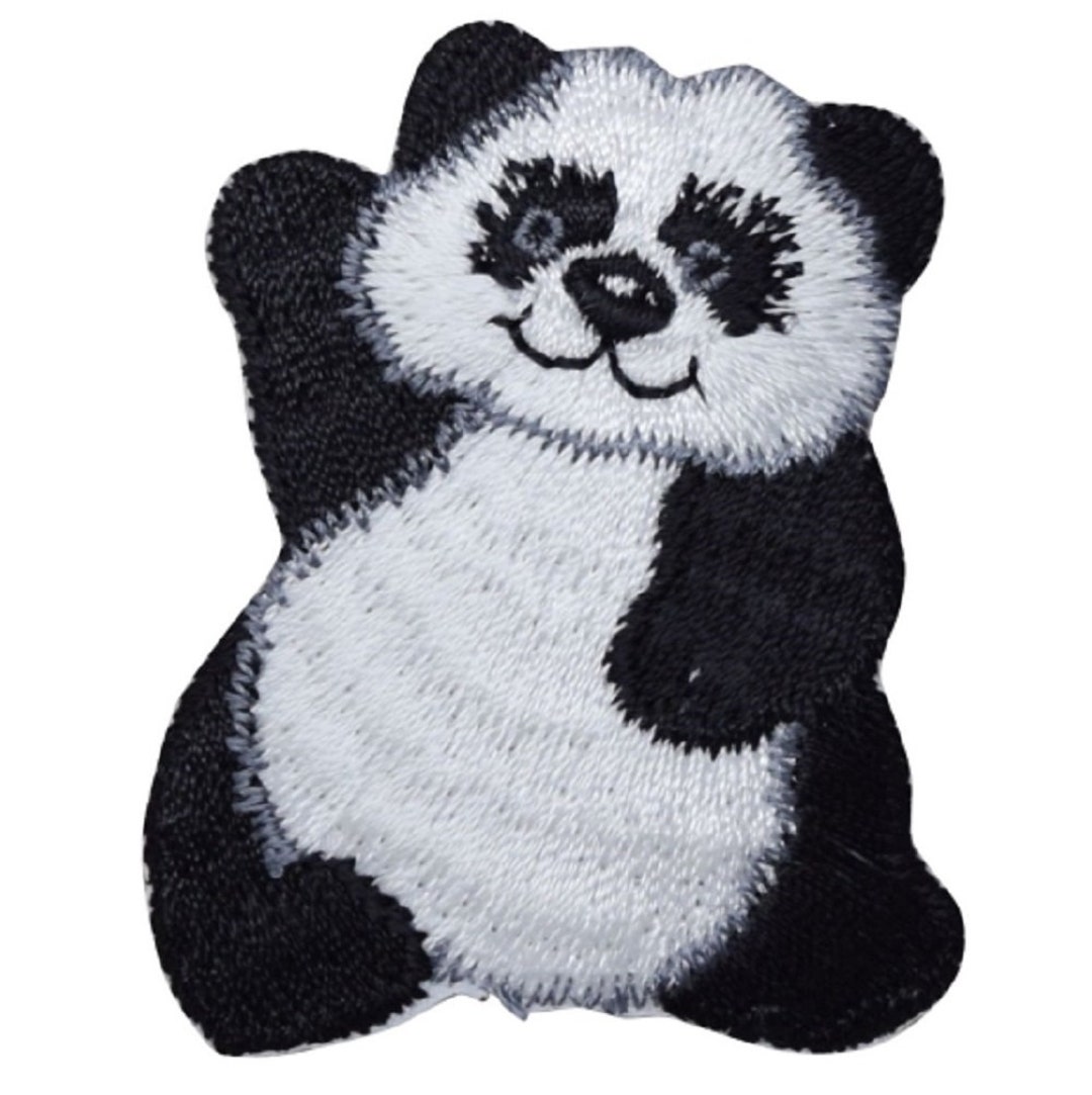 Panda Applique Patch - Giant Panda, Cub, Bear, Sichuan, China 2-3/8 ...
