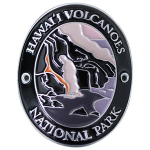 Hawaii Volcanoes National Park Gehstock Medaillon - Kilauea Mauna Loa Sammler Abzeichen