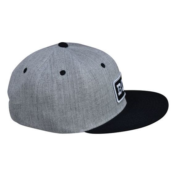 Boss Snapback Hat Heather Gray \u0026 Black 