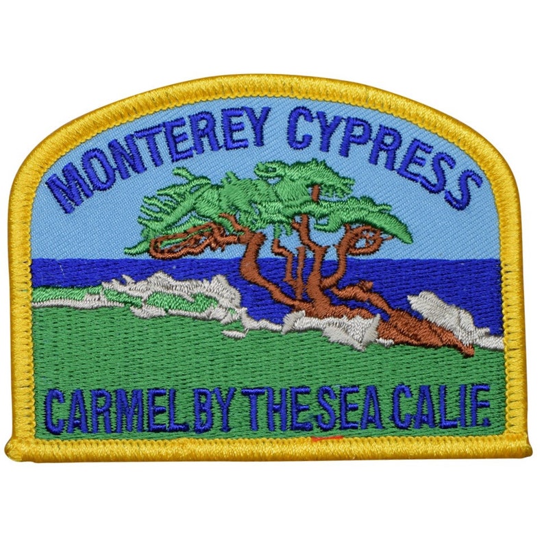 Carmel Patch - California, Monterey Bay, Cypress Badge 3.5quot; Carmel Patch - California, Monterey Bay, Cypress Badge 3.5quot;
