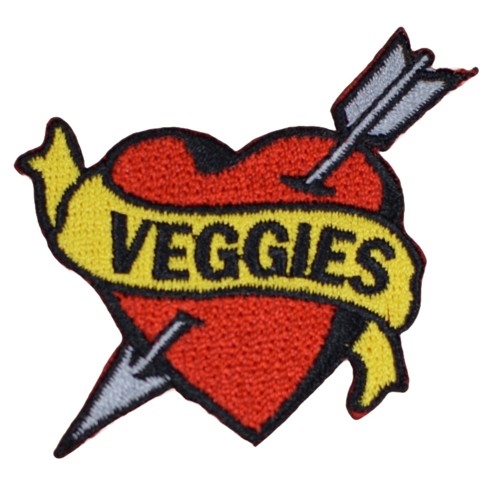 Veggies Patch - Embroidered Heart & Vegetables Badge 2.25" (iron On) - Etsy
