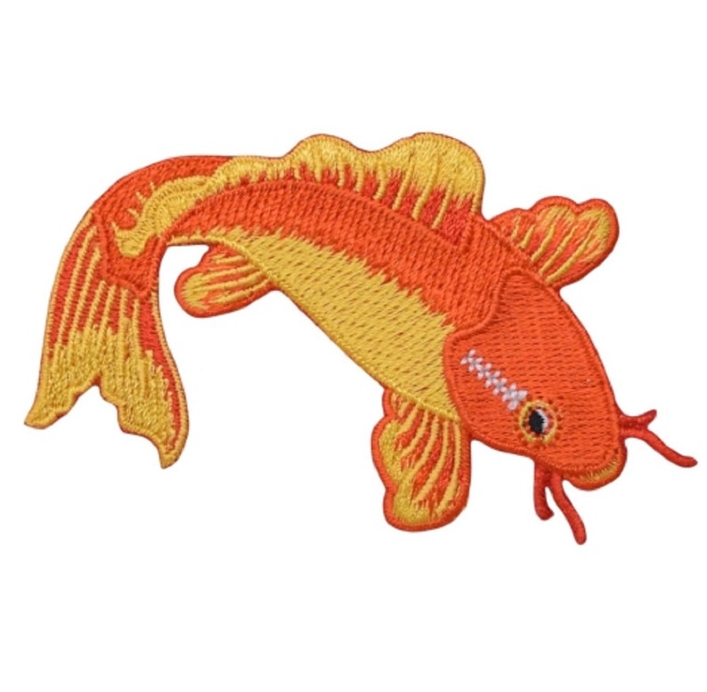 Koi Fish Applique Patch Jinli Nishikigoi Japanese Fish Etsy