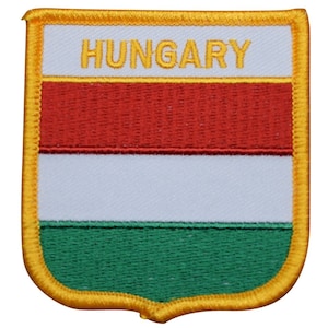 Hungary Patch - Carpathian Basin, Budapest, Debrecen, Szeged 2.75&quot; (Iron on)