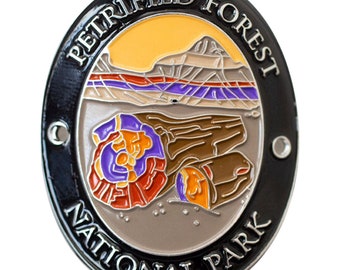 Petrified Forest National Park Walking Stick Medallion - Navajo, Apache, Arizona