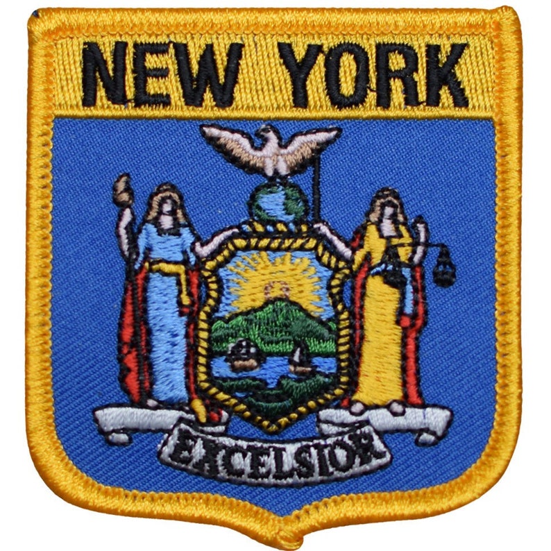 New York Patch Manhattan, Bronx, Harlem, Brooklyn, Queens 2.75 Iron on image 1