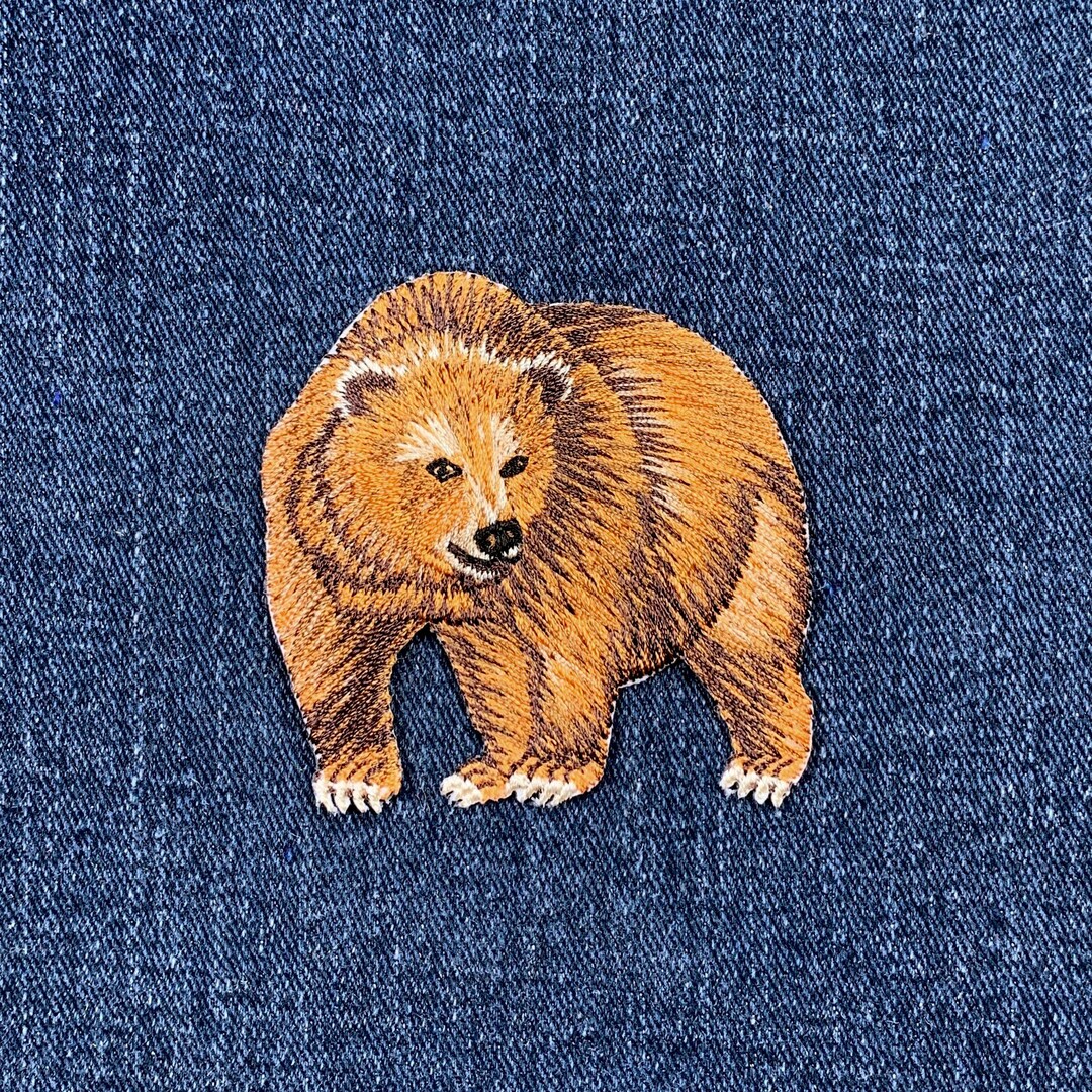 Parche Bordado Con Aplique Termoadhesivo De Oso Pardo Kodiak Marrón - 28429A - España