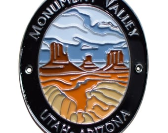 Monument Valley Walking Stick Medallion - Utah, Arizona, Colorado Plateau, Navajo Souvenir