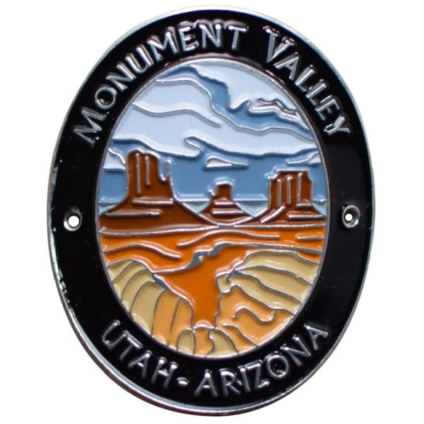 Monument Valley Walking Stick Medallion - Utah, Arizona, Colorado Plateau, Navajo Souvenir