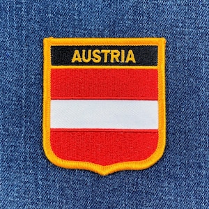 Austria Patch - Vienna, Europe, Austrian Badge 2.75&quot; (Iron on)