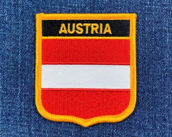 Austria Patch - Vienna, Europe, Austrian Badge 2.75" (Iron on)
