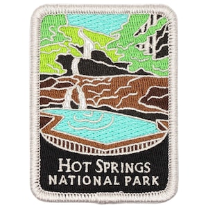 Hot Springs National Park Patch - Arkansas Traveller Series Badge 3 "(Bügeln)