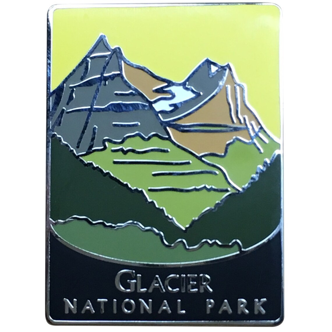 Glacier National Park Pin Gunsight Mountain Montana Etsy