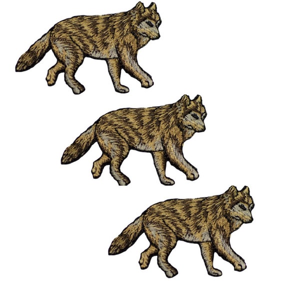 Iron on Wolf Coyote Applique Patch