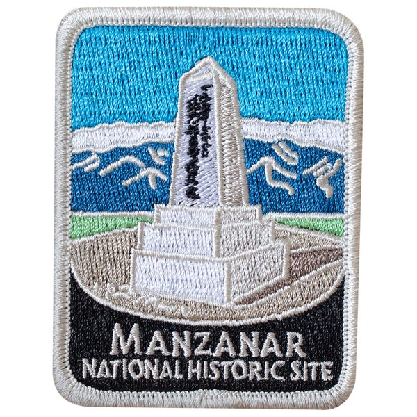 Manzanar National Historic Site Patch - Inyo County, California 3" (Iron on)
