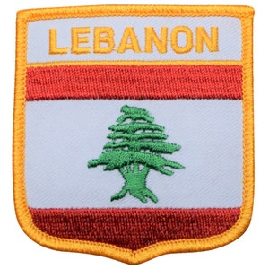 Lebanon Patch - Mediterranean, Beqaa, Beirut Badge 2.75&quot; (Iron on)
