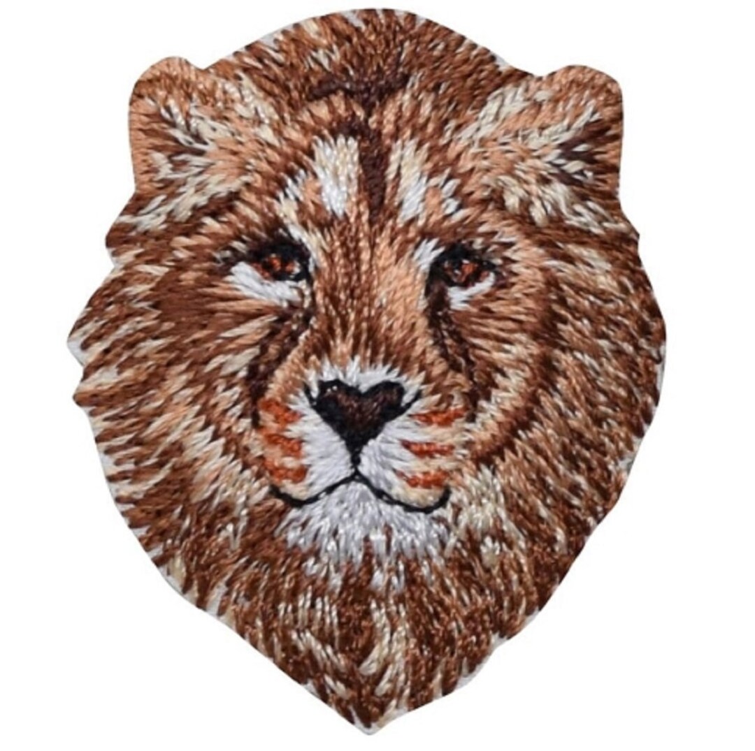 Lion Applique Patch Leo, Zookeeper Badge 1.75 iron On Etsy