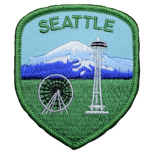 Seattle Patch - Washington, Mount Rainier Badge 3&quot; (Iron on)
