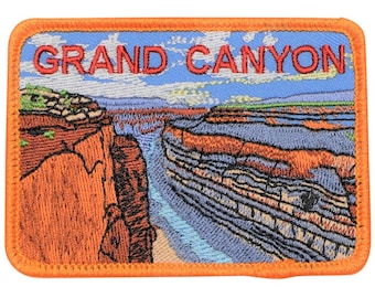 Grand Canyon Patch - Arizona, National Park Badge, AZ 3.5" (Iron on)