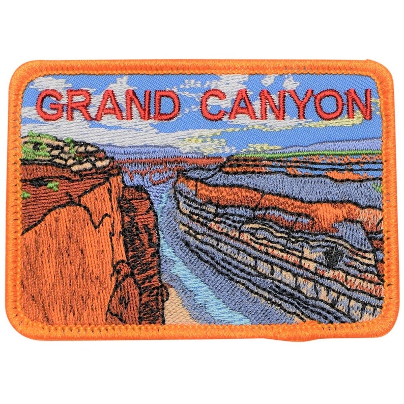 Grand Canyon Patch Arizona, National Park Badge, AZ 3.5 Iron on image 1