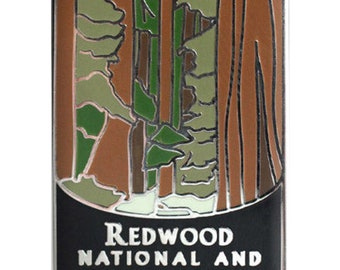 Redwood National Park Pin - Sequoia, Northern California, Humboldt Souvenir