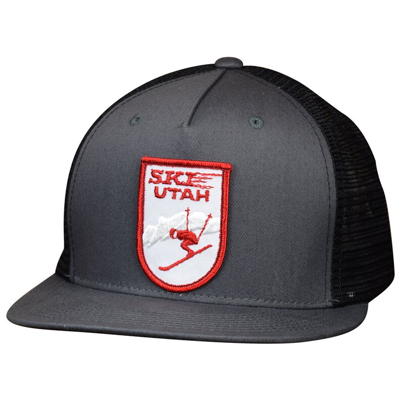 Ski Utah Trucker Hat Authentic Vintage 