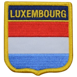 Luxembourg Patch - Oesling, Ardennes, Gutland 2.75&quot; (Iron on)