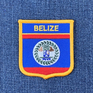 Belize Patch - Central America Badge, Caribbean Sea 2.75&quot; (Iron on)