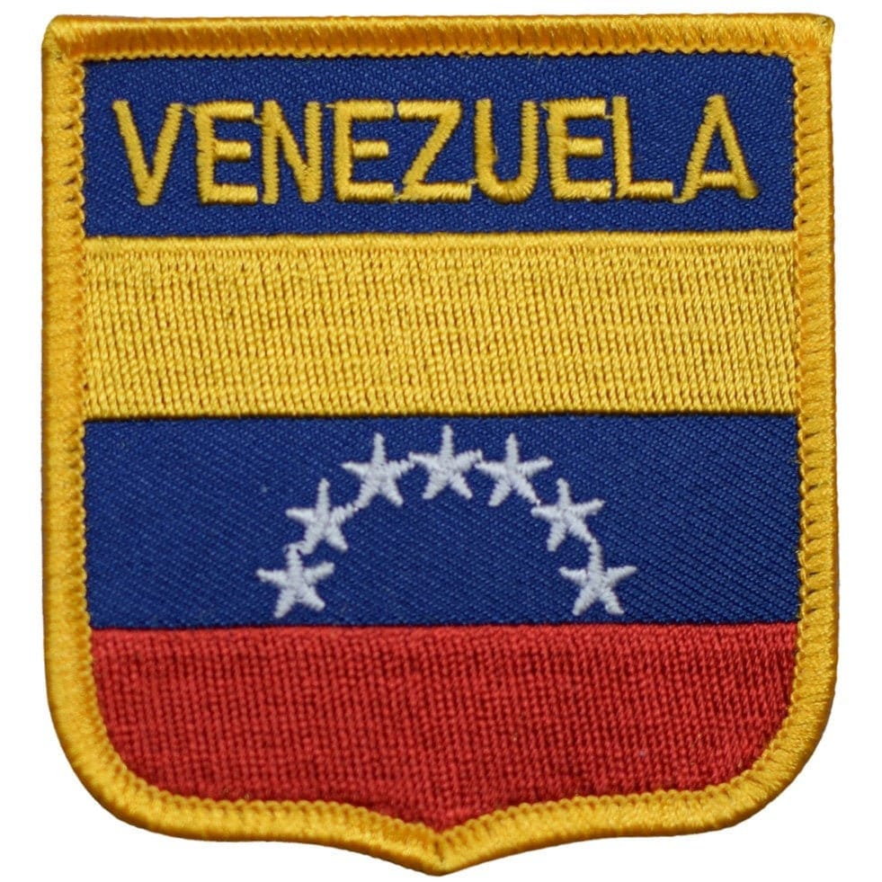 Patch Termoadesiva Bandiera Venezuela 6,5x5,5 Cm - Ricamo MAREL Per Abbigliamento - 6