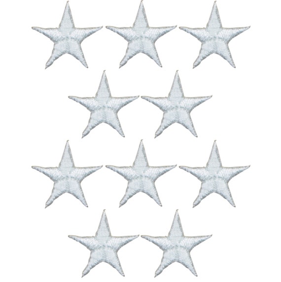 Parche Bordado De Estrella Dorada, 1,6 Cm (5/8") - Paquete De 10 - Termoadhesivo - México