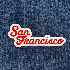 Écusson San Francisco - Badge brodé de la région de la baie de San Francisco de 4 5/8 po. (fer à repasser)