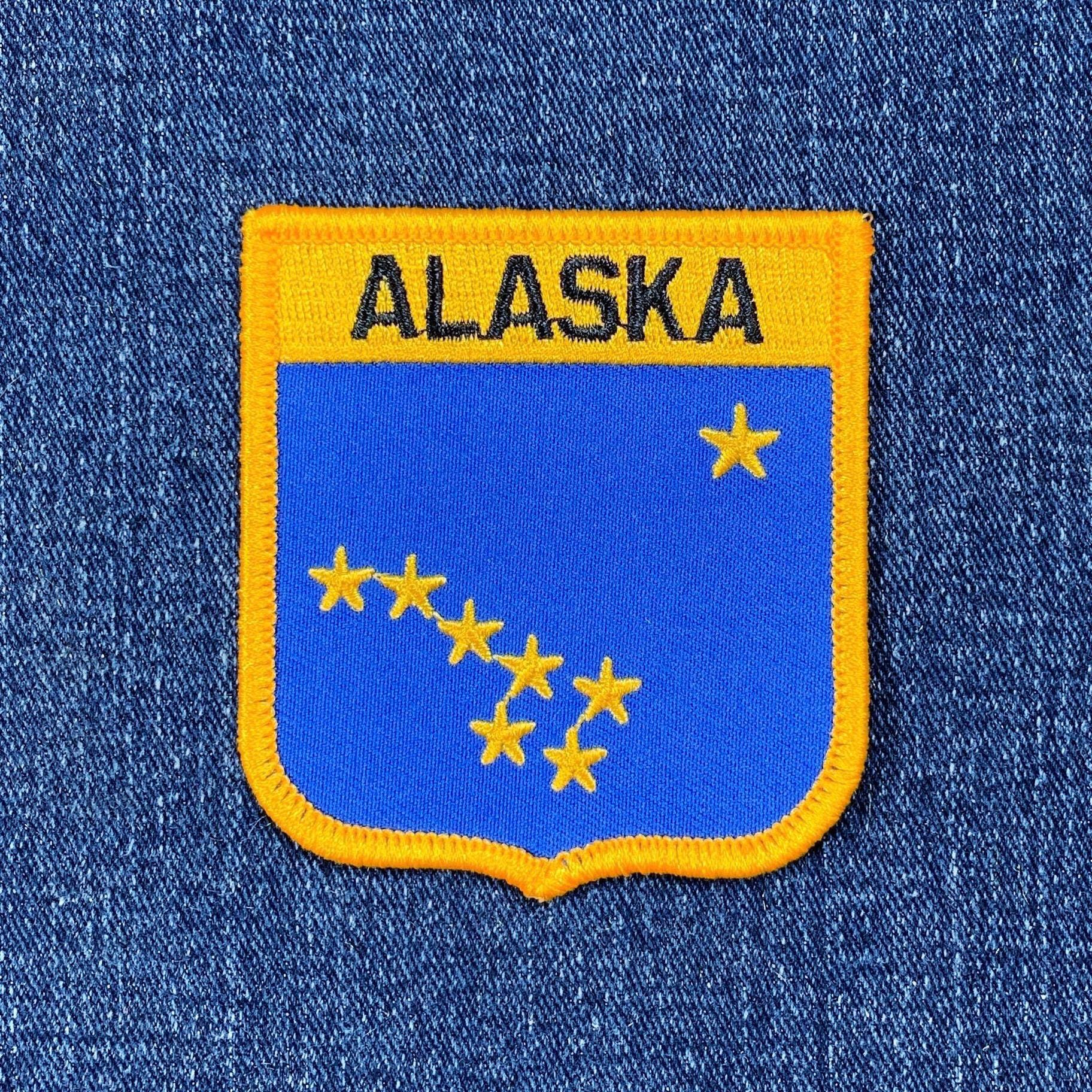 Patch écusson Brodé Alaska à Coudre - 70 X 45 Mm - Thaïlande - Pour Vêtements, Sacs