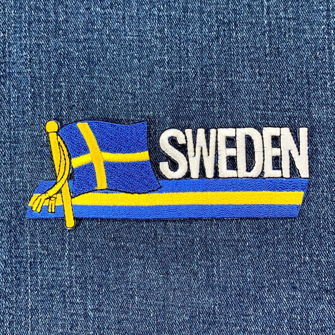 Mini Patch Bandiera Svezia – Ricamato – Da Stirare O Cucire Su Vestiti E Borsa – Prodotto UK