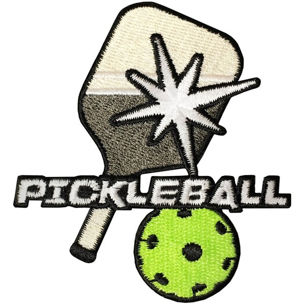 Pickleball Applique Patch - Pickle Ball Sports Badge 3 » (fer sur)