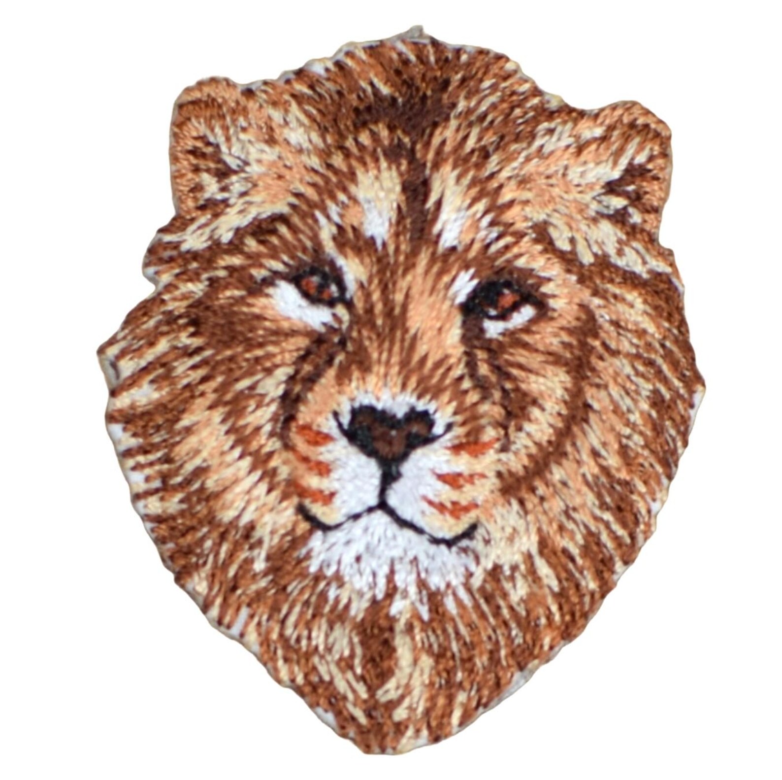 Lion Applique Patch 100 Embroidered Wild Animal Zookeeper Badge 1.75