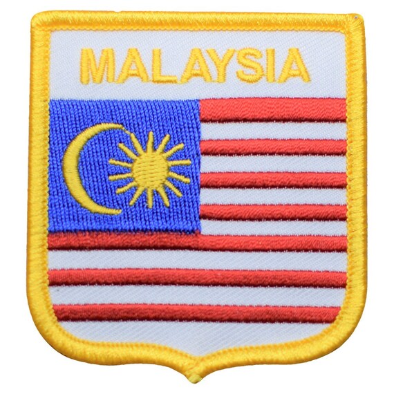 Malaysia Flag Patch Iron On Sew On Embroidered Applique Badge National Flag Patch In Multiple Sizes - Australia - Foto 6