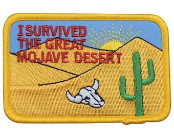 Sew-On Decorative Souvenir Applique Mojave Desert Embroidered Patch Iron-On Sew-On Decorative Souvenir Applique Mojave Desert Embroidered Patch Iron-On