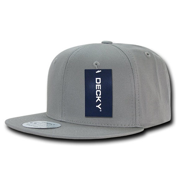 Cotton Snapback Cap Flat Bill Light 