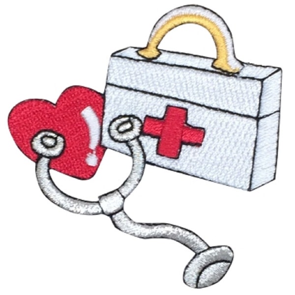 Doctor Nurse Applique Patch - EMT, Paramedic, Heart, Love 2.75" (Iron on)