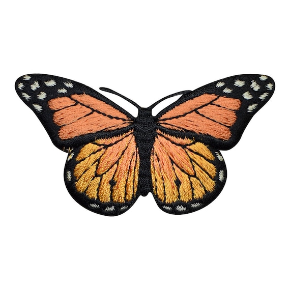 Parche de aplicación de mariposa naranja insecto insignia | Etsy México