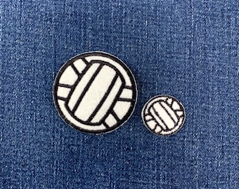 2-Pack Volleyball Patch Set - Embroidered Decorative Sports Ball Badge (Iron On)