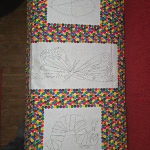 The Very Hungry Caterpillar by Eric Carle  23&quot;X44&quot; PANEL for coloring Andover Fabrics; 100% woven cotton quilting fabric &lt;3