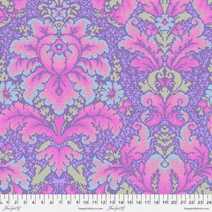 Tula Pink Damask Dot in Violet Parisville Deja Vu for Free Spirit Fabrics; 100% woven cotton quilting fabric