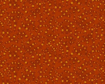 Kim Diehl Bittersweet Vines Orange 9406-30; 100% woven cotton quilting fabric
