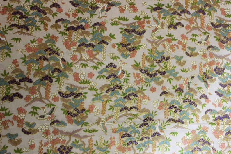Japanese Fabric Quilt Gate Hyakka Ryoran HR331012A Etsy