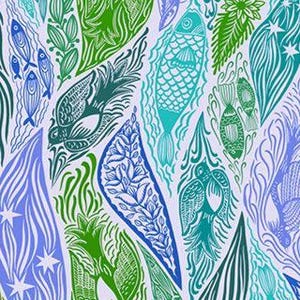 Strom in Wasser von Anna Maria Textiles Shooting Star für Northcott Fabrics; 108 &quot;breite Rückseite 100% gewebter Baumwollquiltstoff