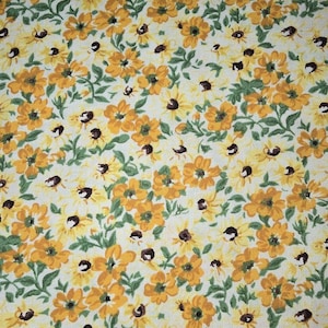 Fiori gialli; tessuto per trapuntatura in cotone 100% &lt;3