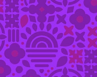 Alison Glass This & That in Urchin (purple) for Andover Fabrics; 100% woven cotton quilting fabric