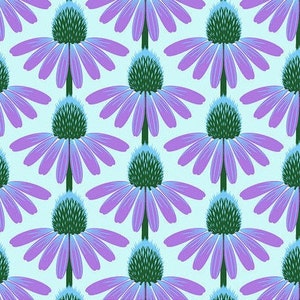 Echinacea in Grape Love Always by Anna Maria Horner for Free Spirit Fabrics; 100% woven cotton quilting fabric